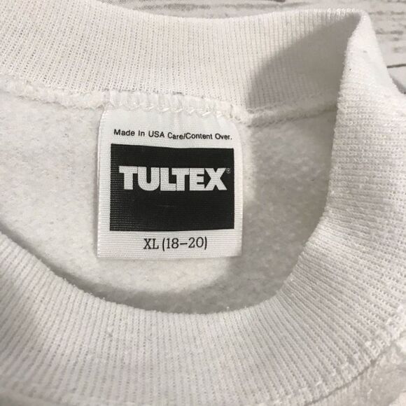 Vintages 1990s Quilted Sweatshirt size xl purple cutout design - Picture 3 of 15